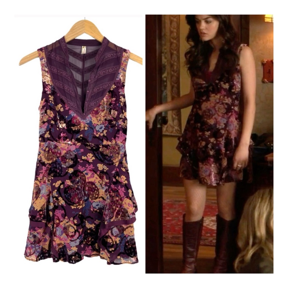 Free People Velvet Burnout Dress (Pretty Little Liars - Aria Montgomery)